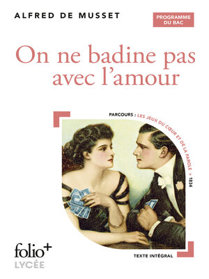 cover image of On ne badine pas avec l'amour